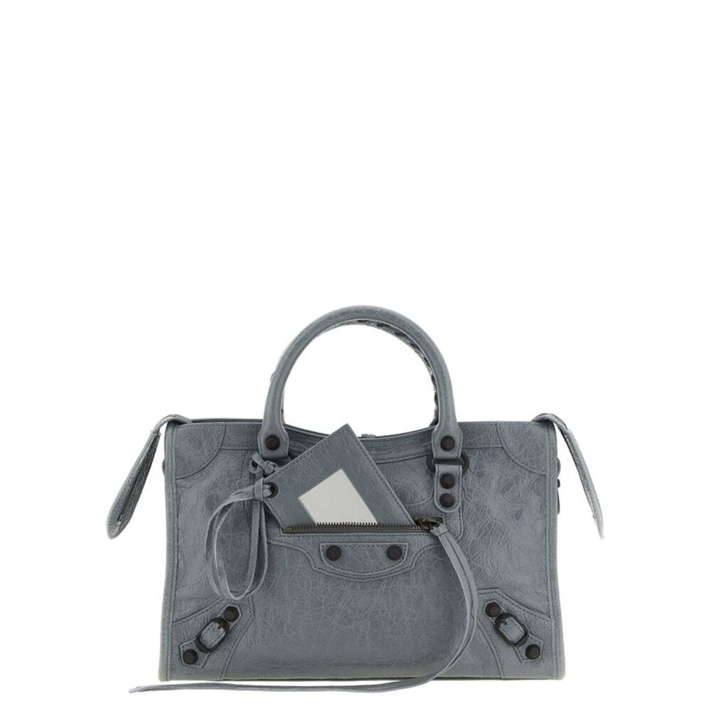 Balenciaga Gray Lamb Leather Women's Handbag